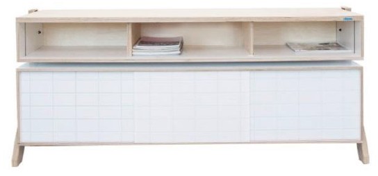 Buffet design Frame 02 M (1m65) au style contemporain et moderne