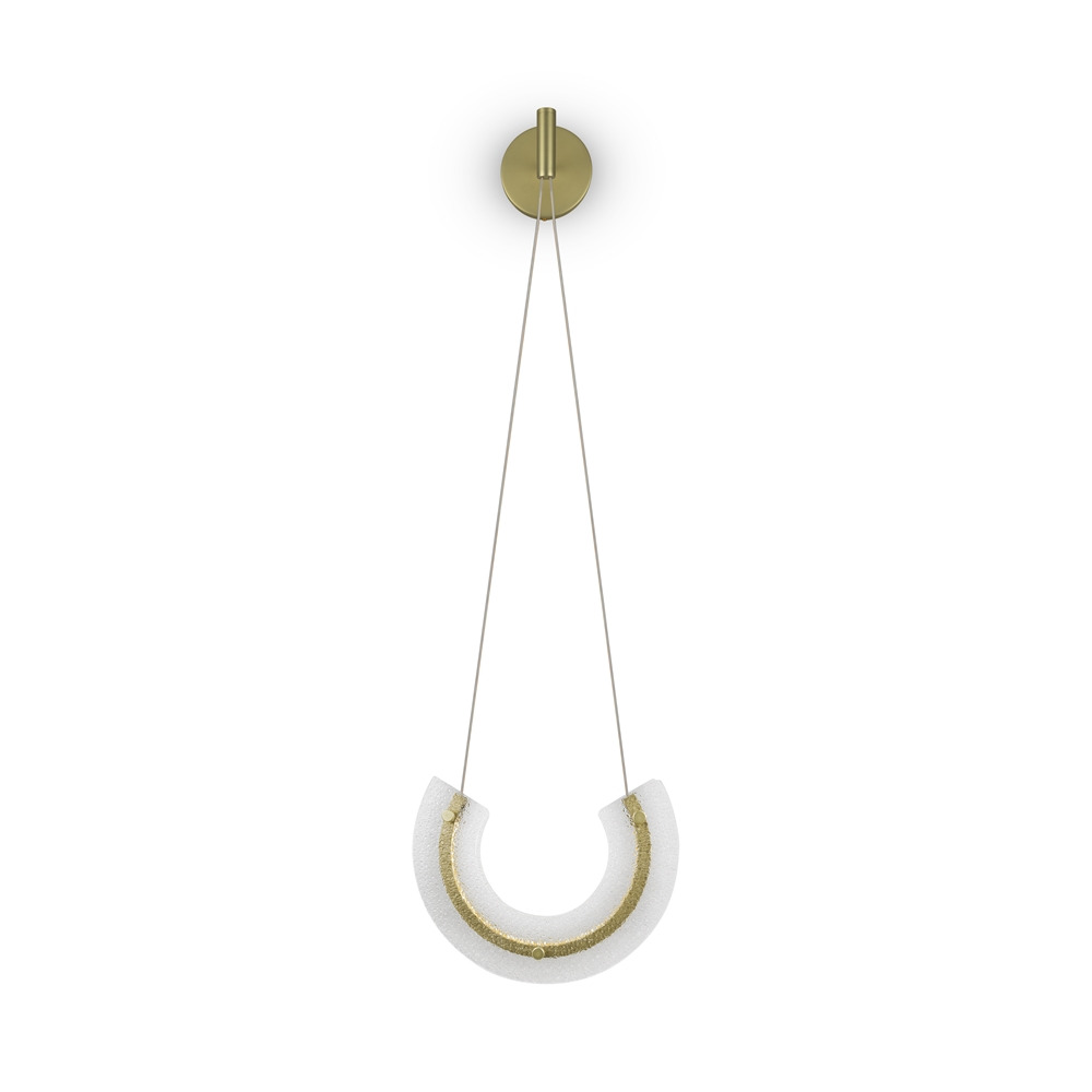 Applique Maya en aluminium et verre au design vintage par Maytoni