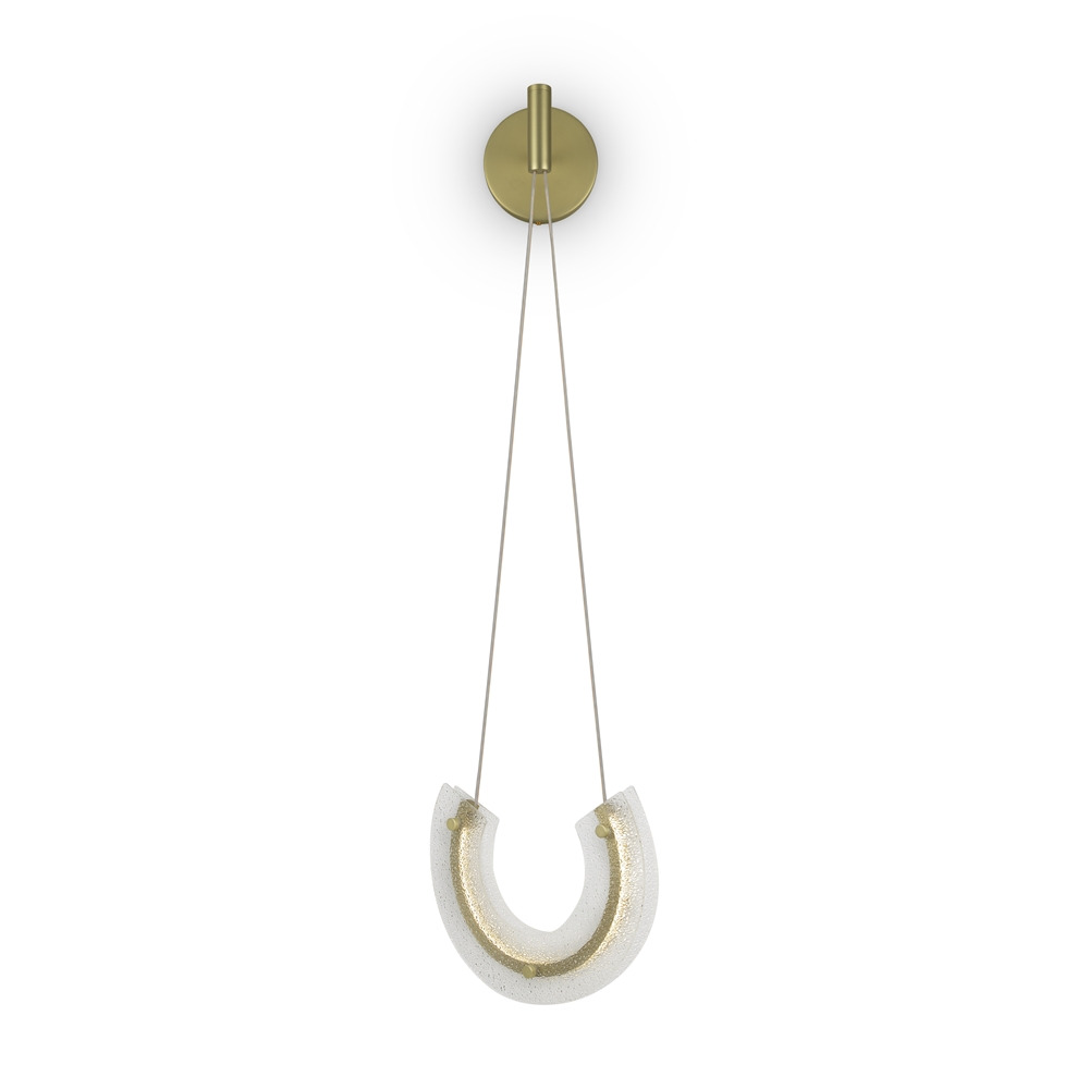 Applique Maya en aluminium et verre au design vintage par Maytoni