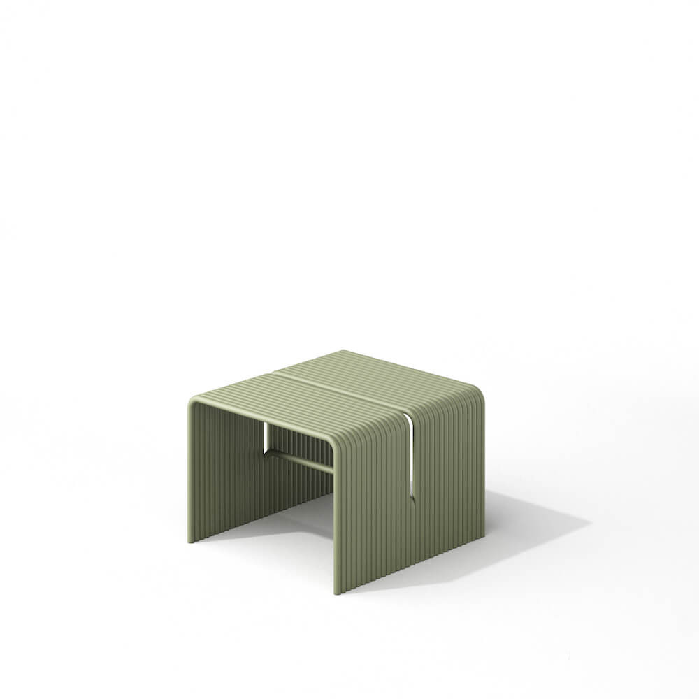 Table basse extérieur Tube en aluminium par Rostyslav Sorokovyi x Joyf Design