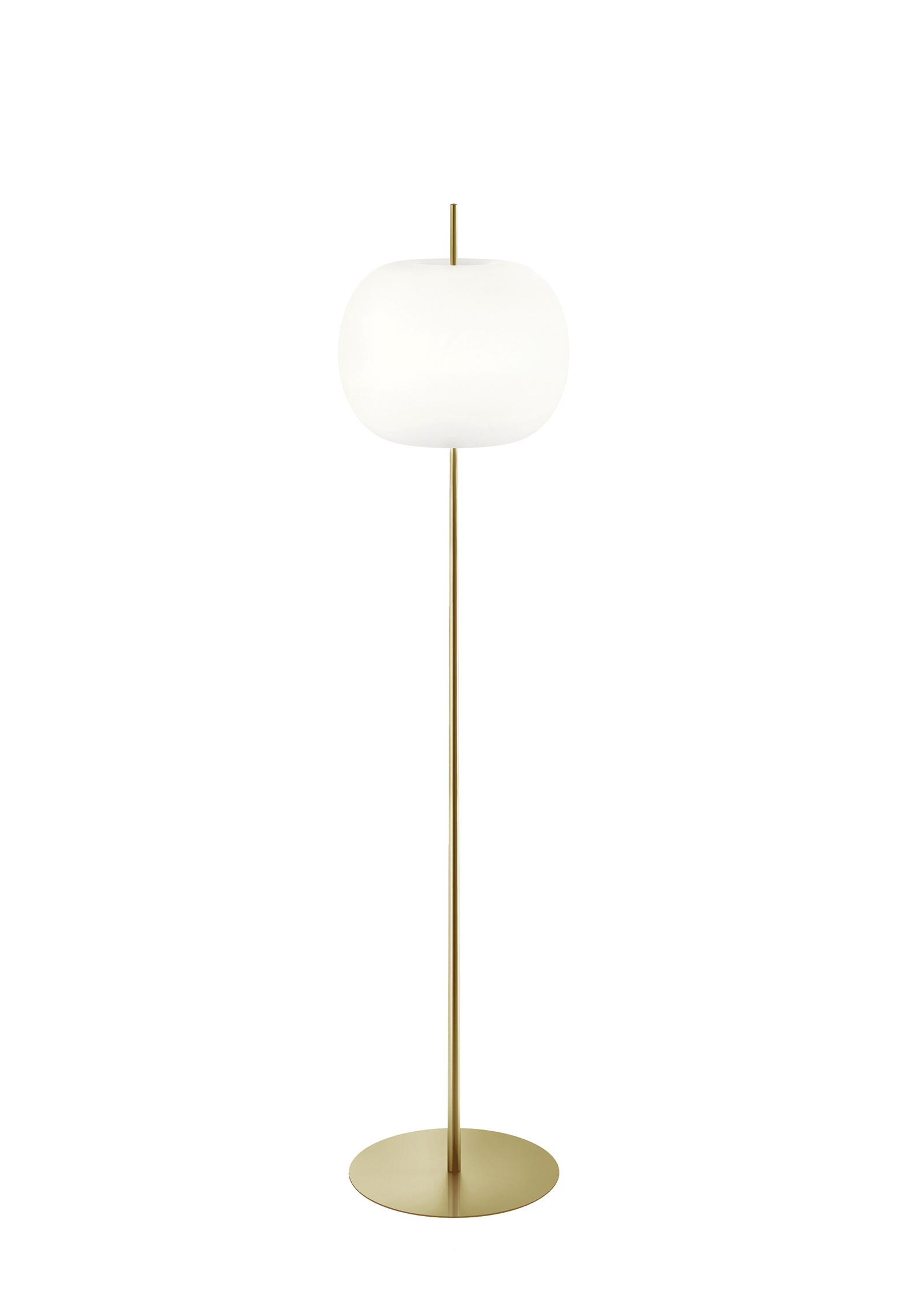 Lampadaire Kushi XL en verre et métal par Alberto Saggia & Valerio Sommella x KDLN
