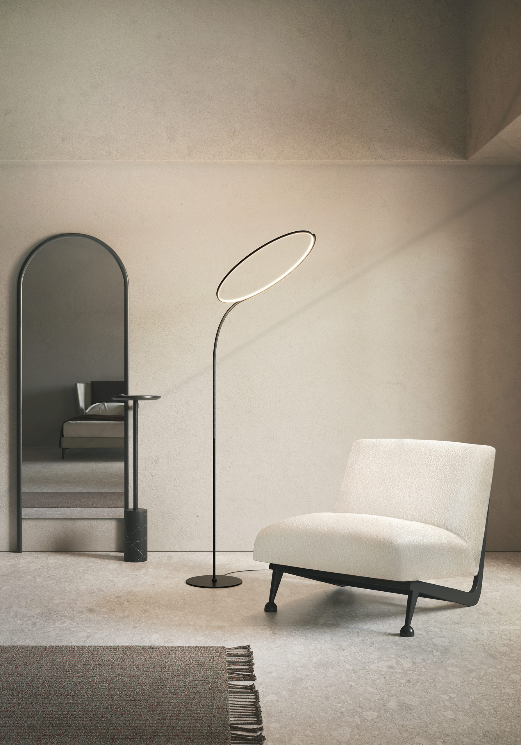 Lampadaire Poise en métal par Robert Dabi x KDLN