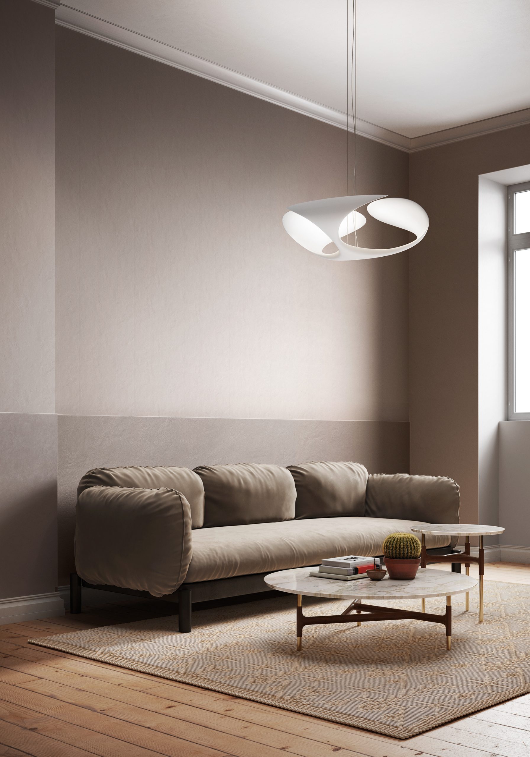 Suspension Clover en polyuréthane par Brodie Neill x KDLN