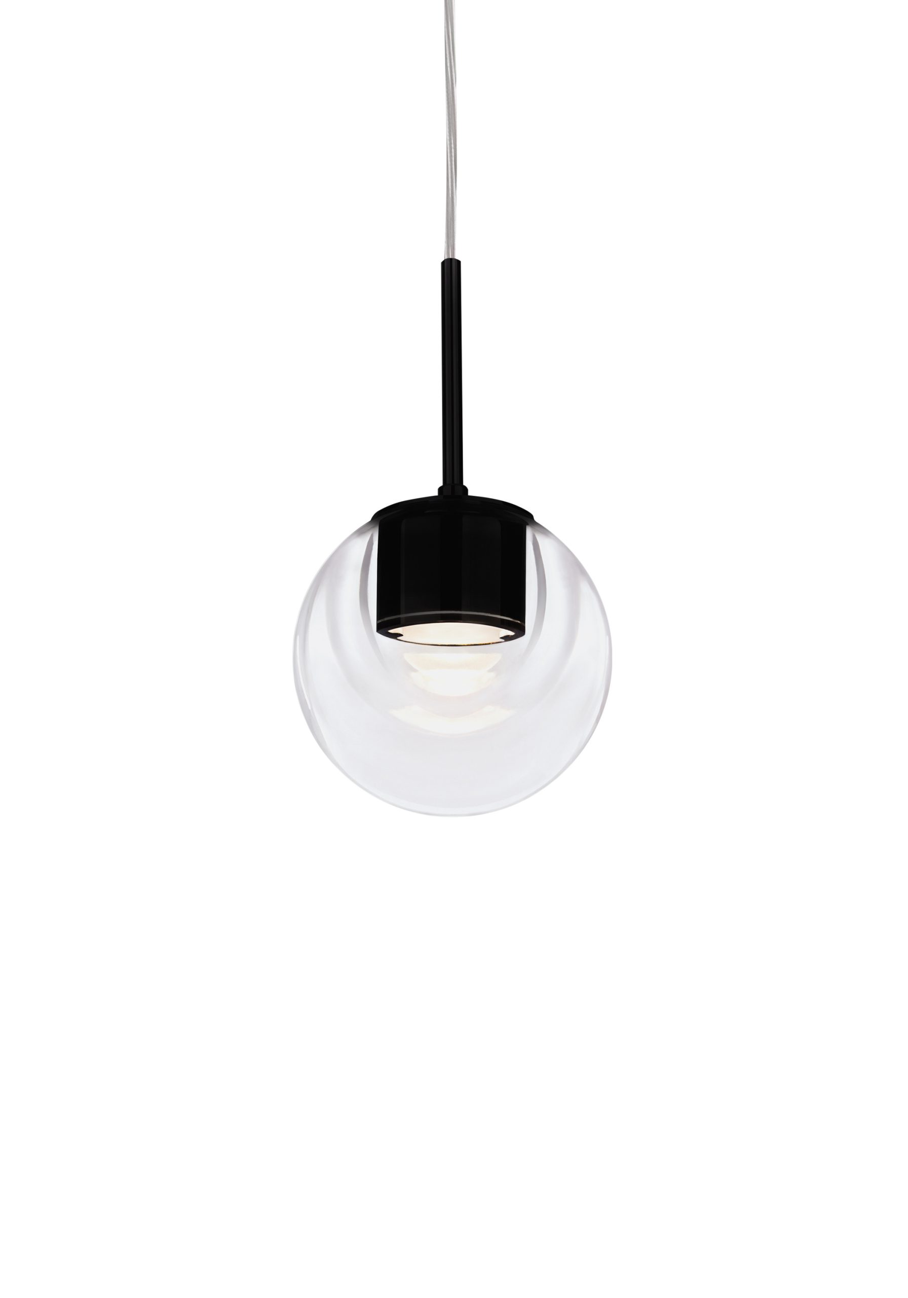 Suspension Dew en verre et aluminium par Emmanuel Babled x KDLN