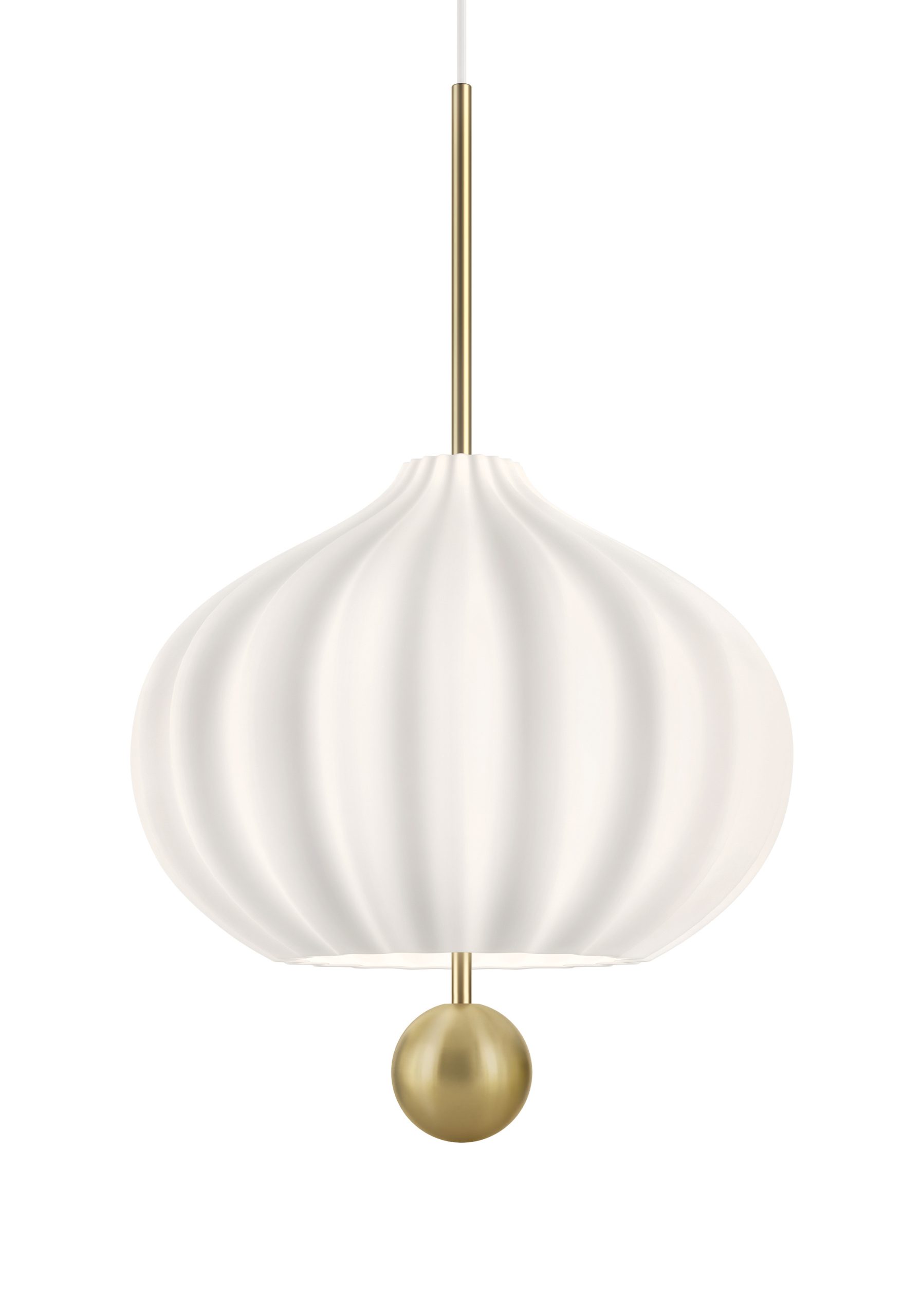 Suspension Lilli en verre et métal par Cristina Celestino x KDLN