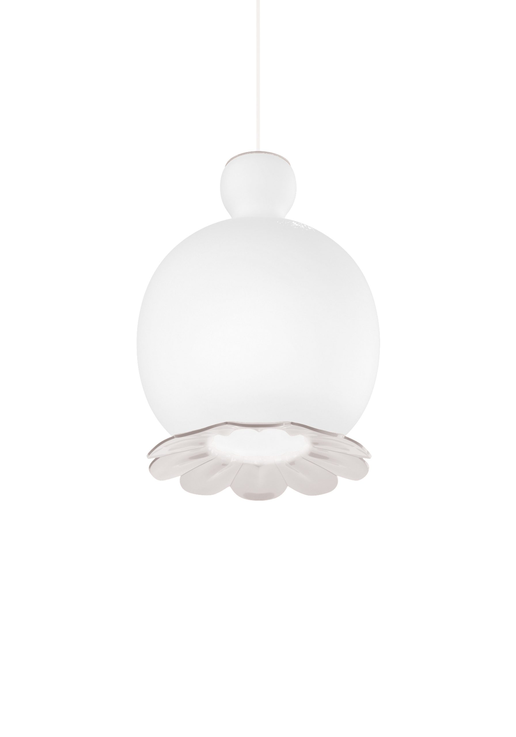 Suspension Opyo en verre et métal par Cristina Celestino x KDLN