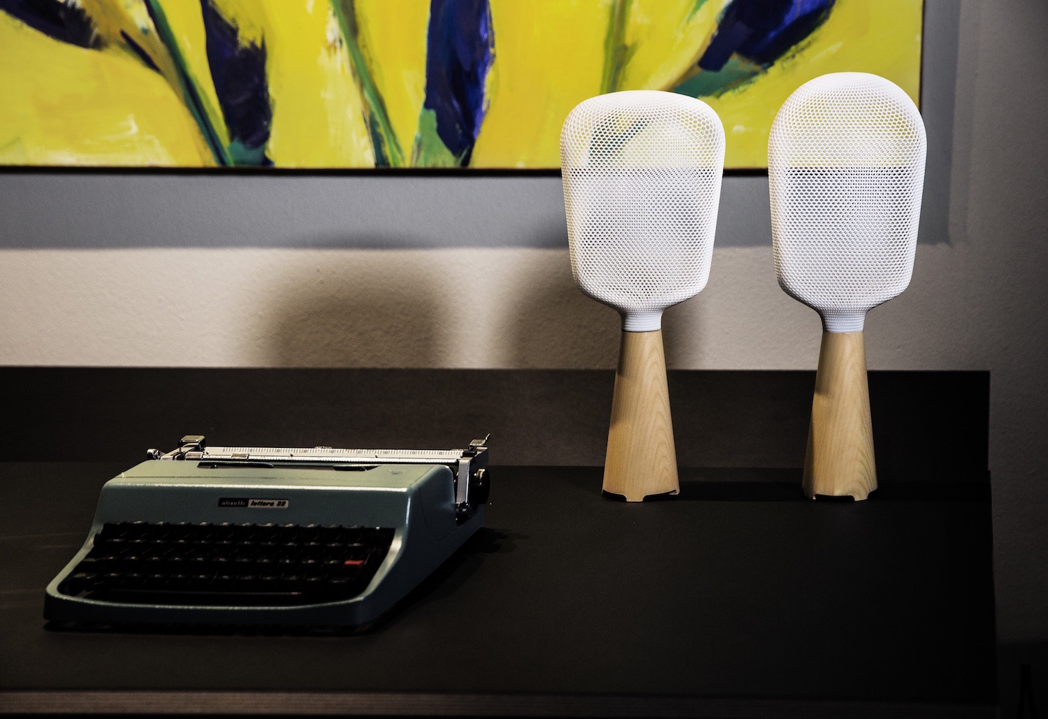 Lampe à poser design AFILLIA ESP Led fabriquée avec la technique de l'impression 3D