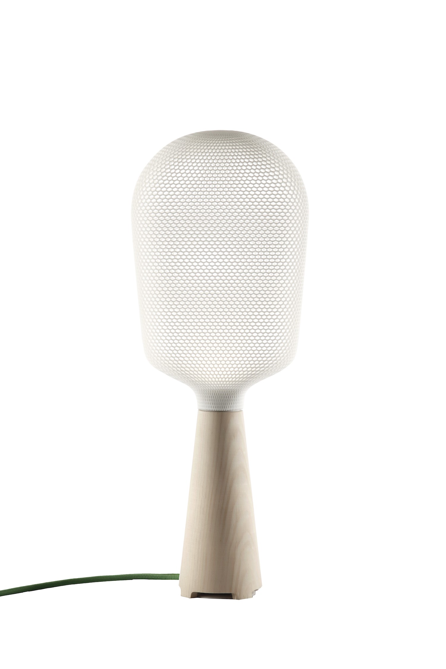 Lampe à poser AFILLIA COL Led fabriquée avec la technique de l'impression 3D