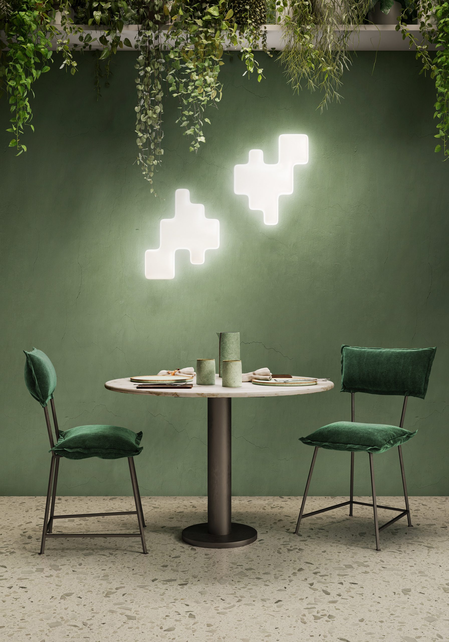 Applique murale Pixel en polyéthylène par Bakery Group x KDLN