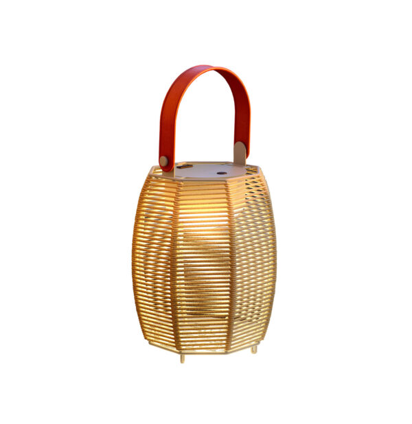 Lampe à poser Tanit en coton par Gonzalo Milà x Bover