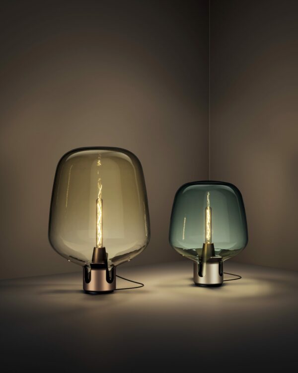 Lampe à poser Flar en verre par Patrick Norguet x Lodes