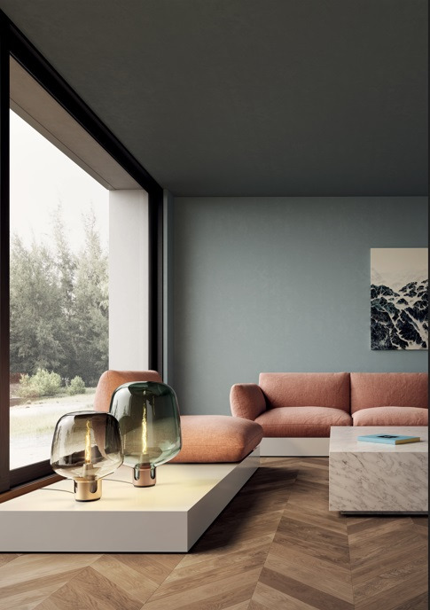 Lampe à poser Flar en verre par Patrick Norguet x Lodes