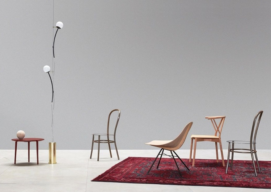 Lampadaire Arch 7265/2 en métal par Matteo Valenti x MM Lampadari