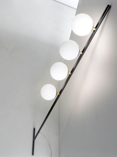 Lampadaire Arch 7265/LT4 en métal par Matteo Valenti x MM Lampadari