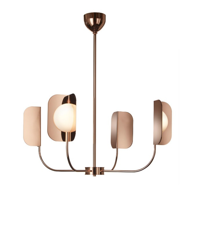 Suspension Leaf en métal par Matteo Zorzenoni x MM Lampadari