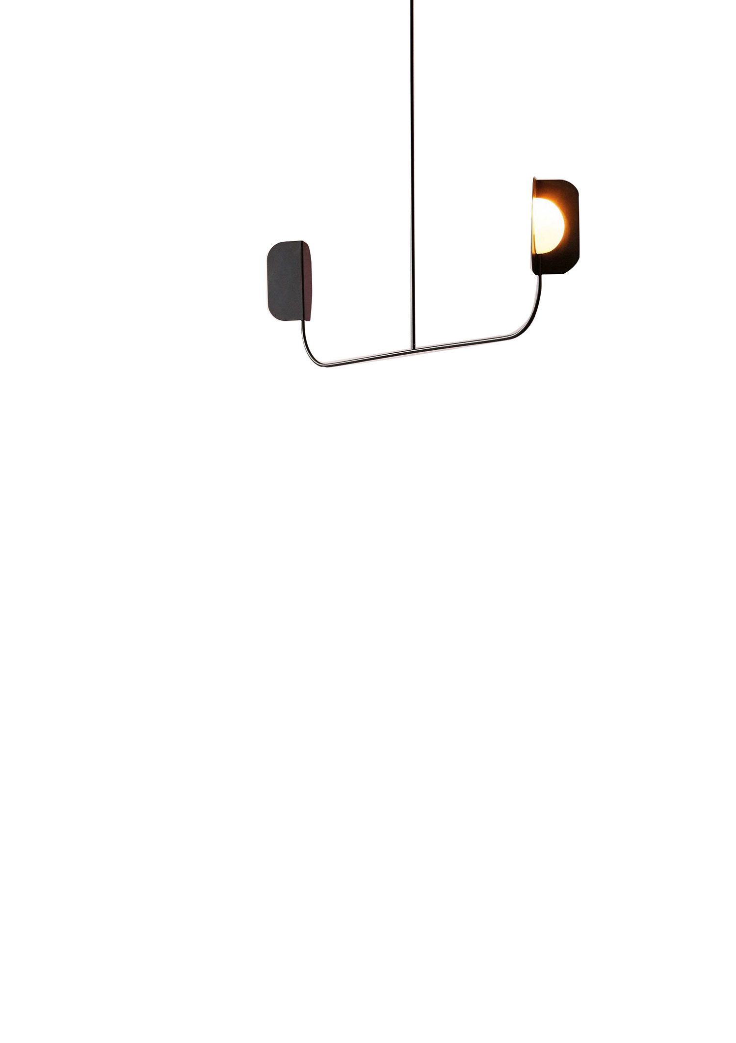 Suspension Leaf en métal par Matteo Zorzenoni x MM Lampadari