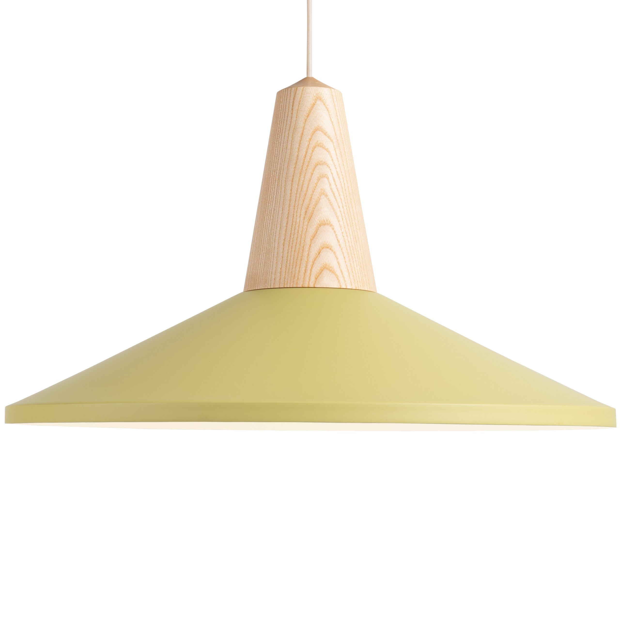 Suspension en Frêne Eikon Shell au design scandinave par Schneid Lighting