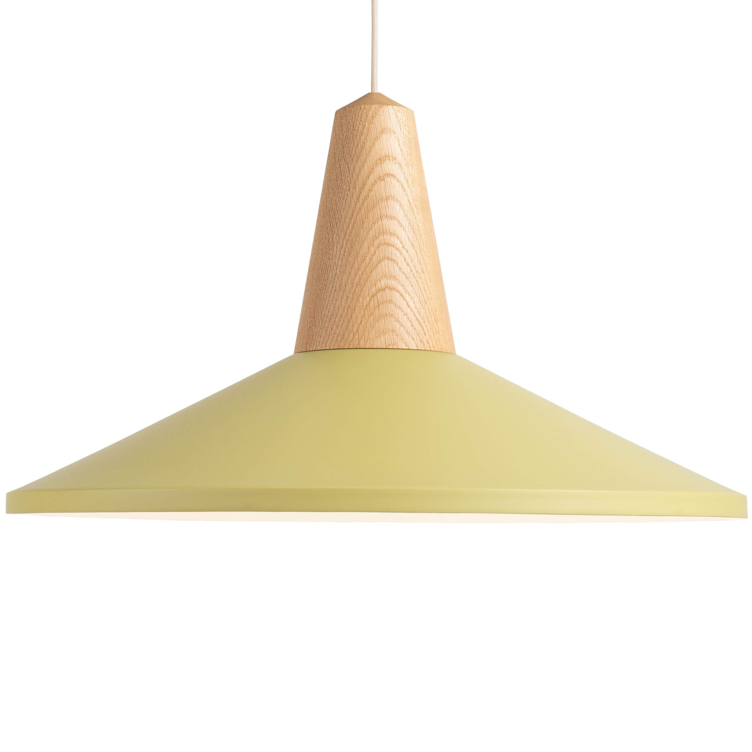 Suspension en Chêne Eikon Shell au design scandinave par Schneid Lighting