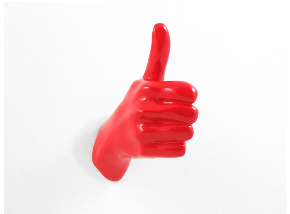 Patère originale et design Hand Job Thumbs par Thelermont Hupton