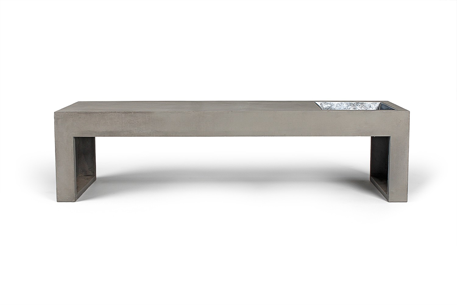 Banc en béton Végétal