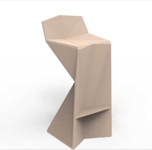 Tabouret de bar Vertex en polyéthylène par Karim Rashid x Vondom