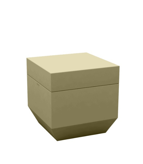 Pouf carré Vela en polyéthylène par Ramón Esteve x Vondom