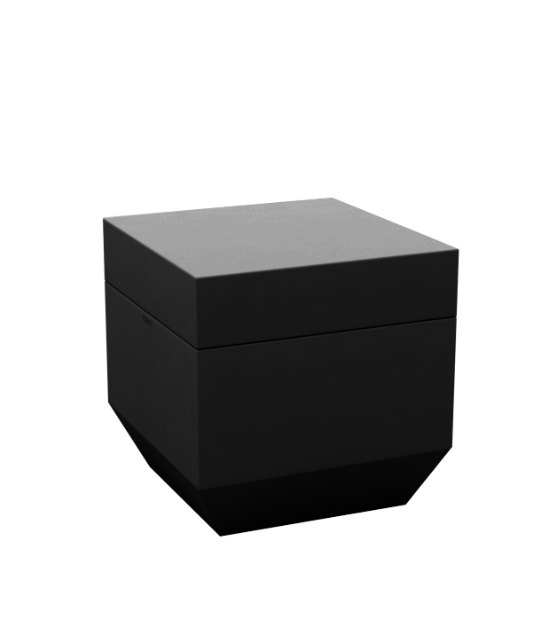 Pouf carré Vela en polyéthylène par Ramón Esteve x Vondom