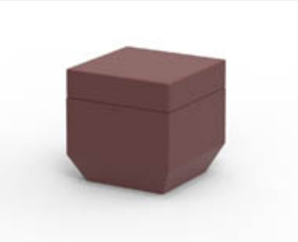 Pouf carré Vela en polyéthylène par Ramón Esteve x Vondom