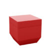 Pouf carré Vela en polyéthylène par Ramón Esteve x Vondom