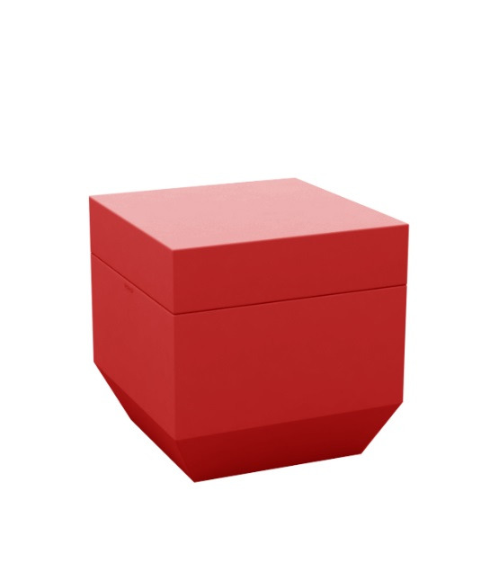 Pouf carré Vela en polyéthylène par Ramón Esteve x Vondom