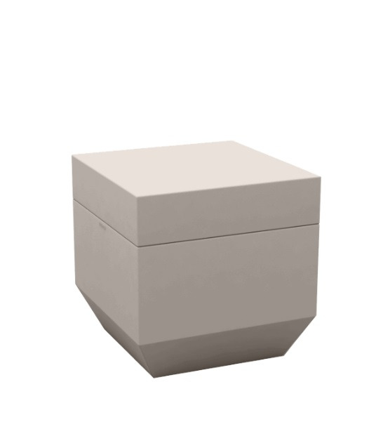 Pouf carré Vela en polyéthylène par Ramón Esteve x Vondom