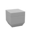 Pouf carré Vela en polyéthylène par Ramón Esteve x Vondom