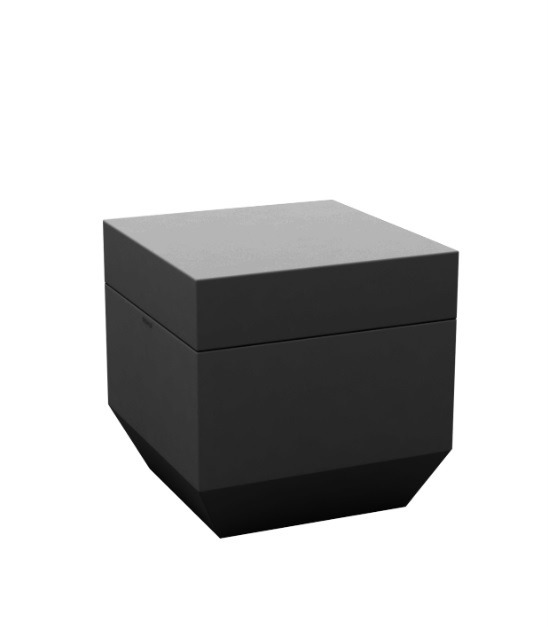 Pouf carré Vela en polyéthylène par Ramón Esteve x Vondom