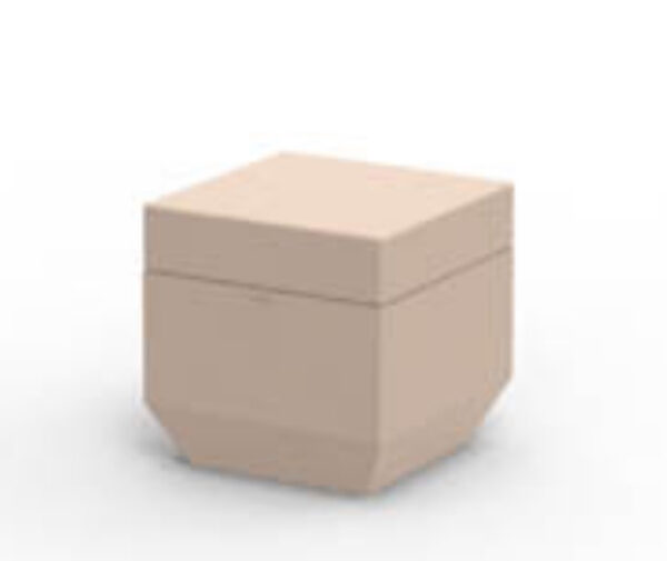 Pouf carré Vela en polyéthylène par Ramón Esteve x Vondom