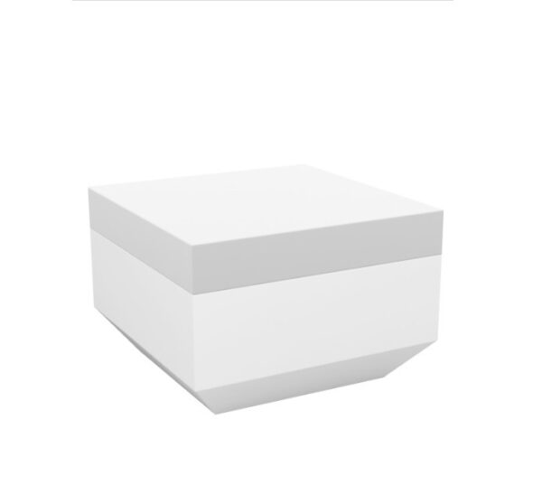 Pouf carré Vela en polyéthylène par Ramón Esteve x Vondom