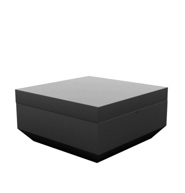 Pouf carré Vela en polyéthylène par Ramón Esteve x Vondom