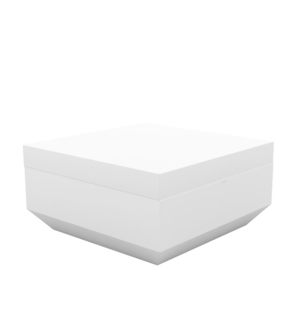 Pouf carré Vela en polyéthylène par Ramón Esteve x Vondom