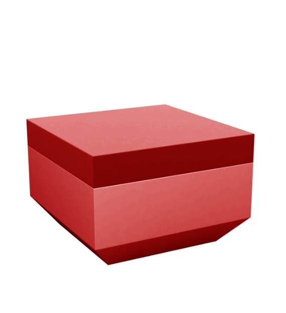 Pouf carré Vela en polyéthylène par Ramón Esteve x Vondom