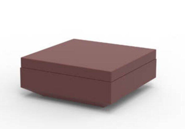 Pouf carré Vela en polyéthylène par Ramón Esteve x Vondom