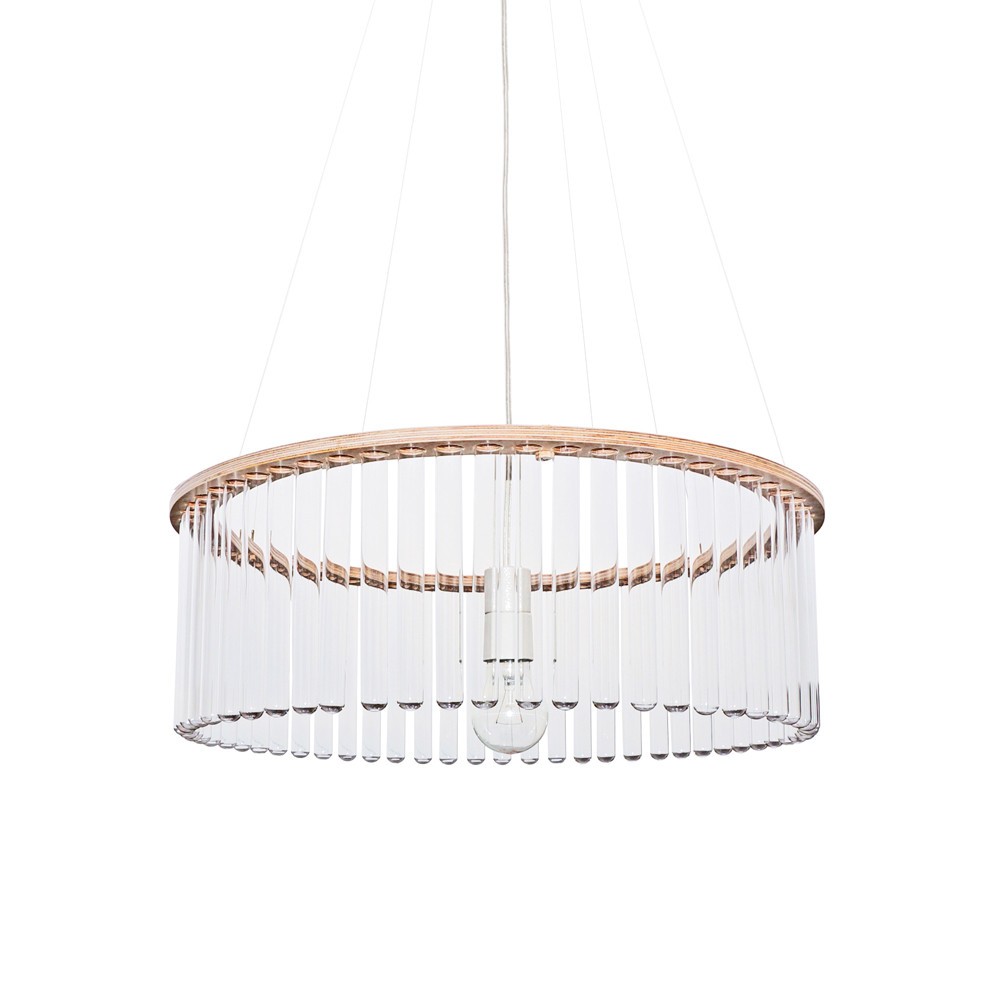Lustre chandelier MARIA S.C. Single composé de 60 tubes à essai amovibles