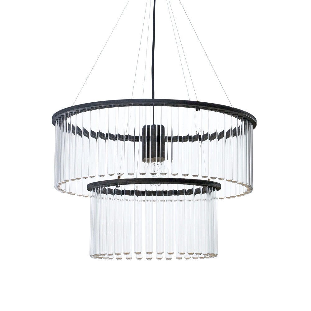 Lustre chandelier avec tubes à essai amovibles MARIA S.C. Double 