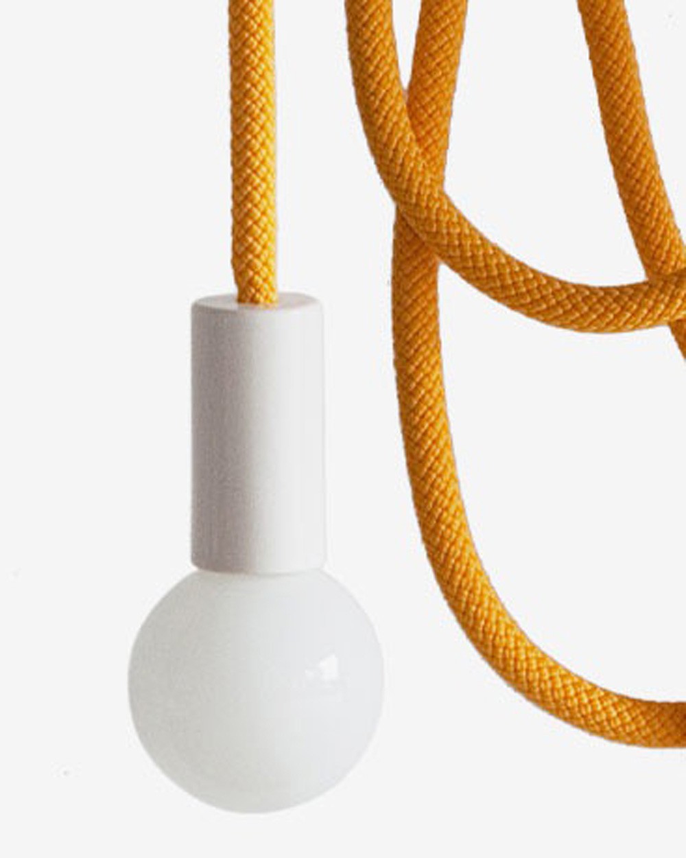Suspension design corde modulable Loop Line Jaune