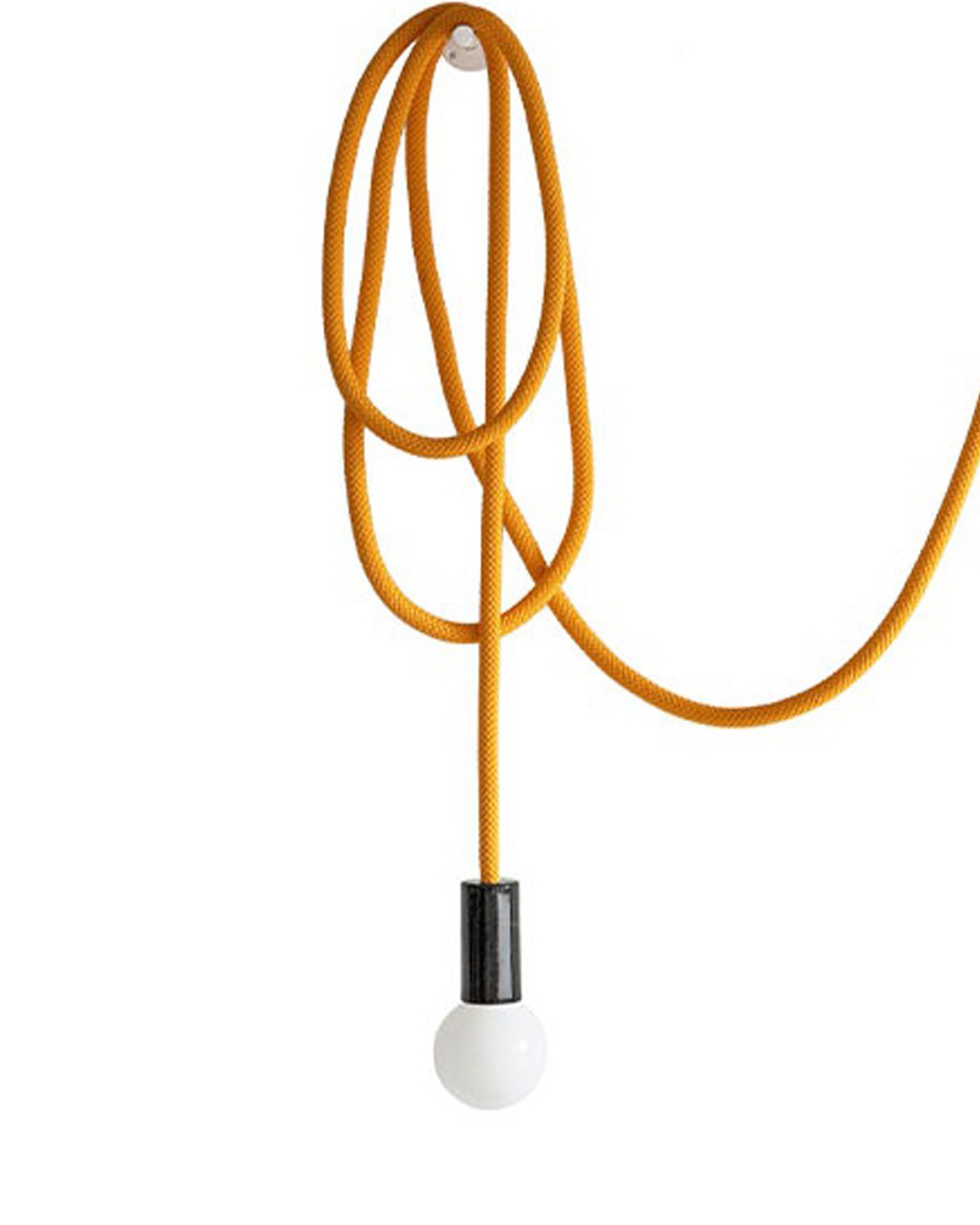 Suspension design corde modulable Loop Line Jaune