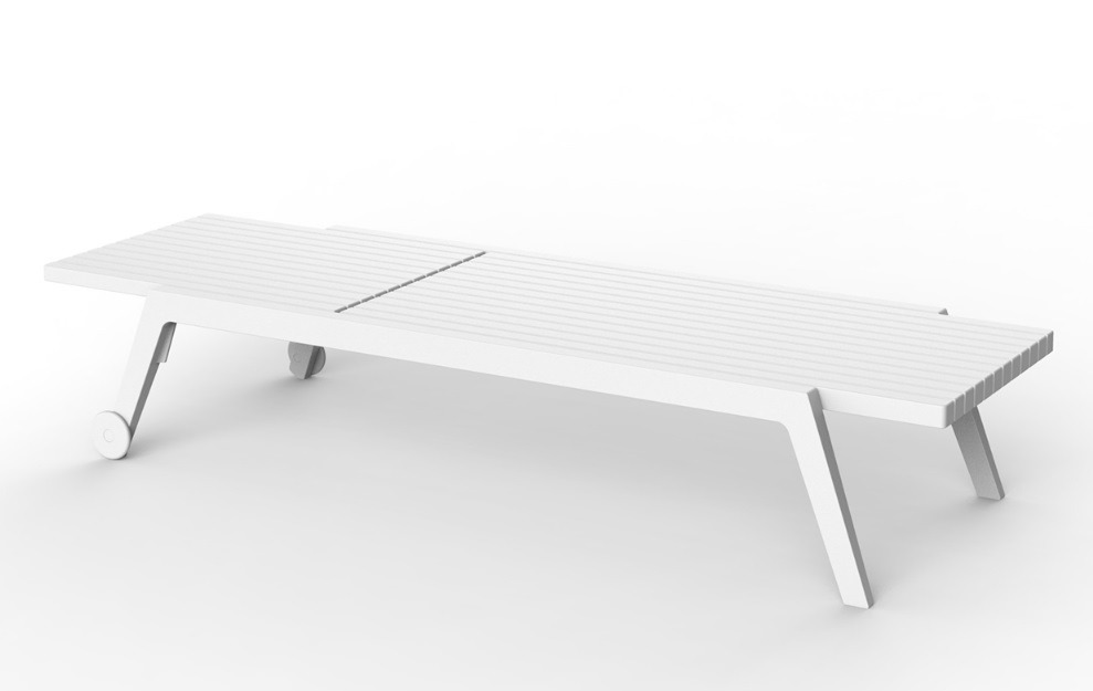 Chaise longue Spritz en polypropylène au design contemporain par Archirivolto Design x Vondom