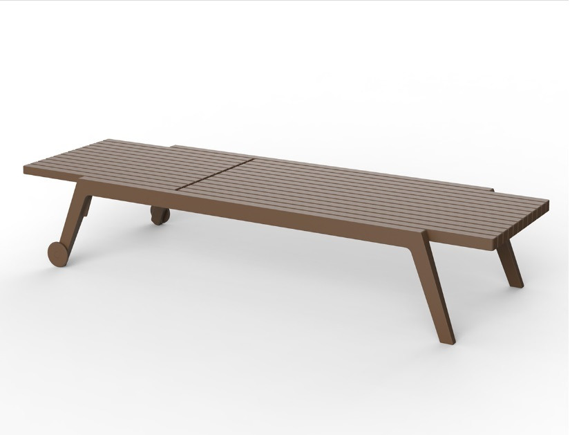 Chaise longue Spritz en polypropylène au design contemporain par Archirivolto Design x Vondom