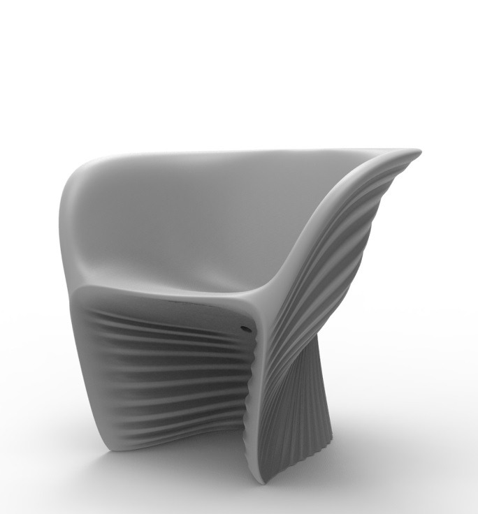 Fauteuil BIophilia en polyéthylène au design contemporain par Ross Lovegrove x Vondom