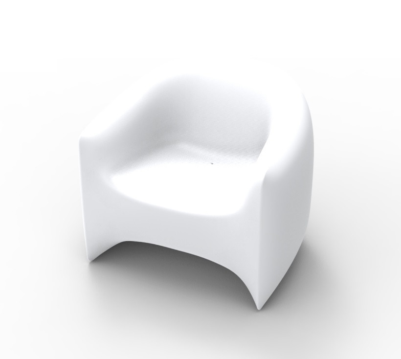 Fauteuil Blow en polyéthylène au design contemporain par Stefano Giovannoni x Vondom