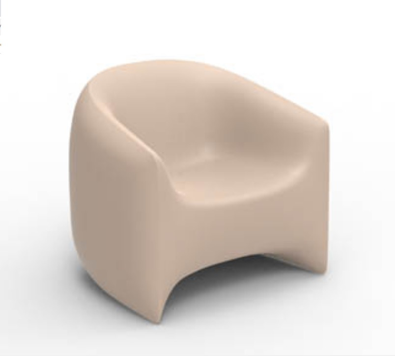 Fauteuil Blow en polyéthylène au design contemporain par Stefano Giovannoni x Vondom