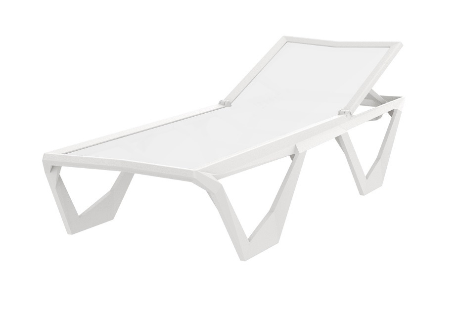 Chaise longue Voxel en polycarbonate au design contemporain par Karim Rashid x Vondom