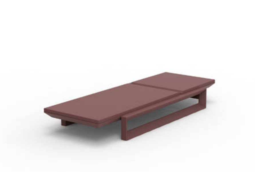 Chaise longue Frame en polyéthylène au design contemporain par Ramón Esteve x Vondom
